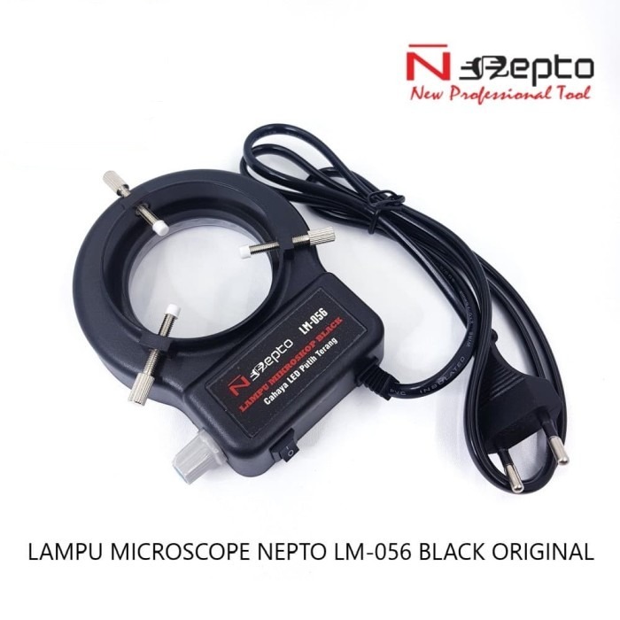 LAMPU MICROSCOPE NEPTO LM-056 BLACK ORIGINAL